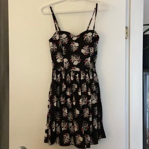 Cotton skull pattern dress